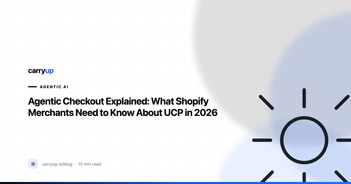 Agentic Checkout Explained: What Shopify Merchants Need to Know About UCP in 2026