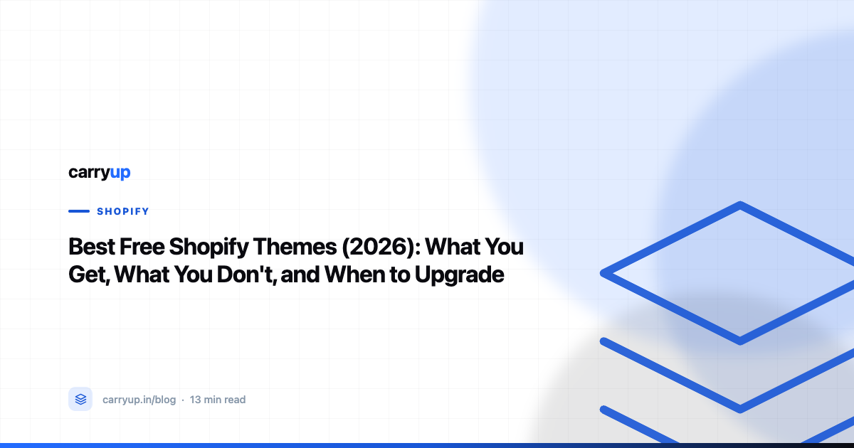 Best Free Shopify Themes (2026): What You Get, What You Don't, and When to Upgrade