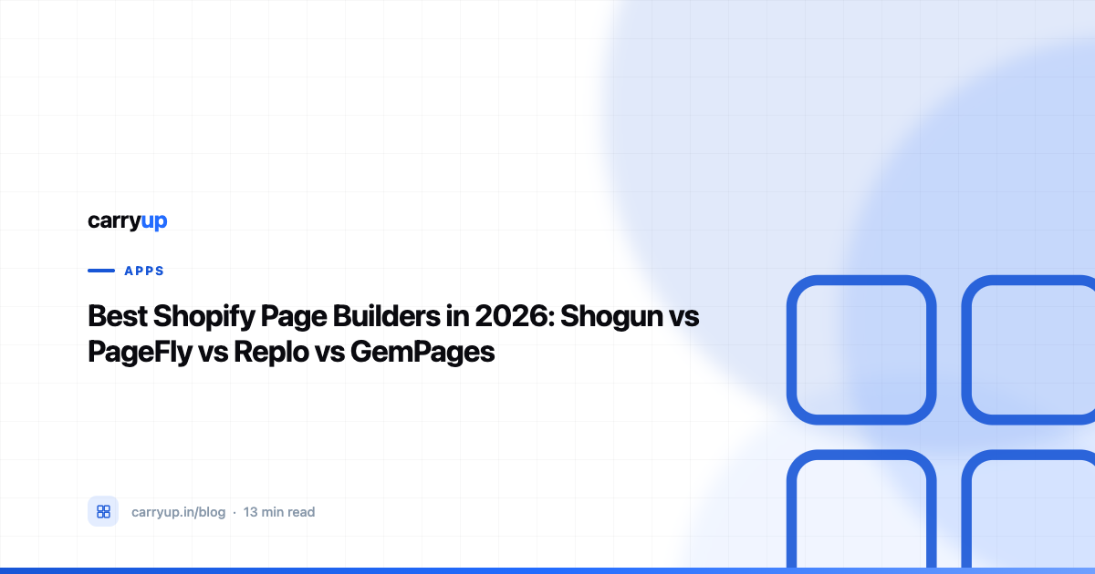 Best Shopify Page Builders in 2026: Shogun vs PageFly vs Replo vs GemPages