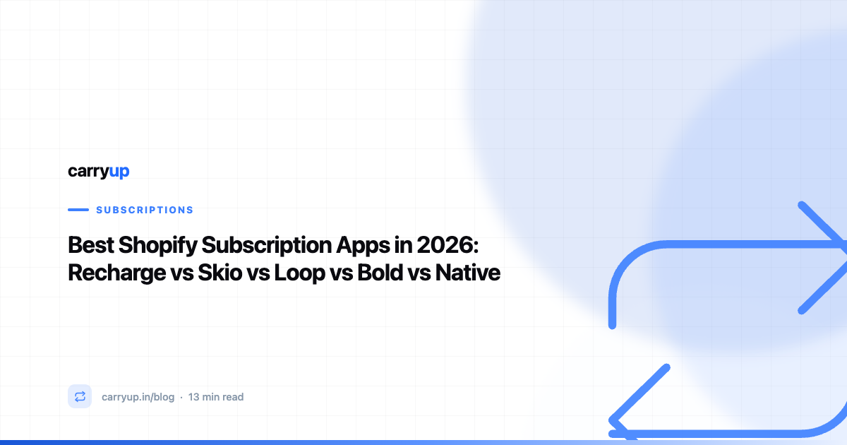 Best Shopify Subscription Apps in 2026: Recharge vs Skio vs Loop vs Bold vs Native