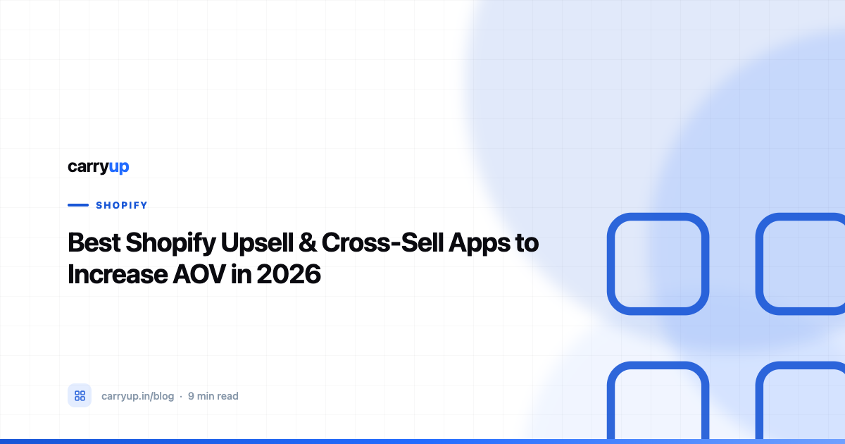 Best Shopify Upsell & Cross-Sell Apps to Increase AOV in 2026