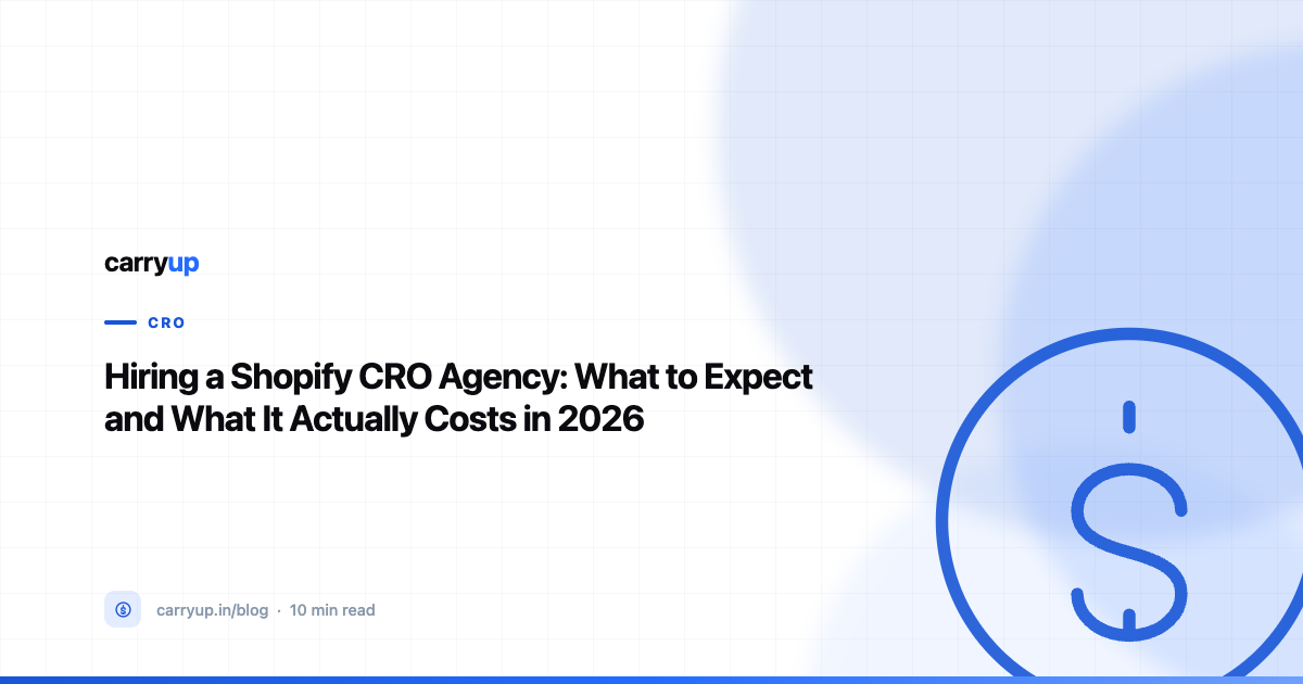 Hiring a Shopify CRO Agency: What to Expect and What It Actually Costs in 2026