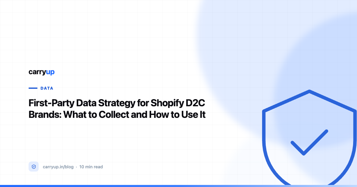 First-Party Data Strategy for Shopify D2C Brands: What to Collect and How to Use It