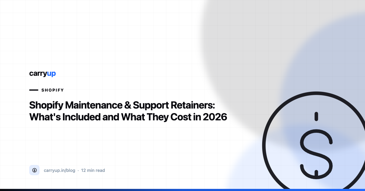 Shopify Maintenance & Support Retainers: What's Included and What They Cost in 2026