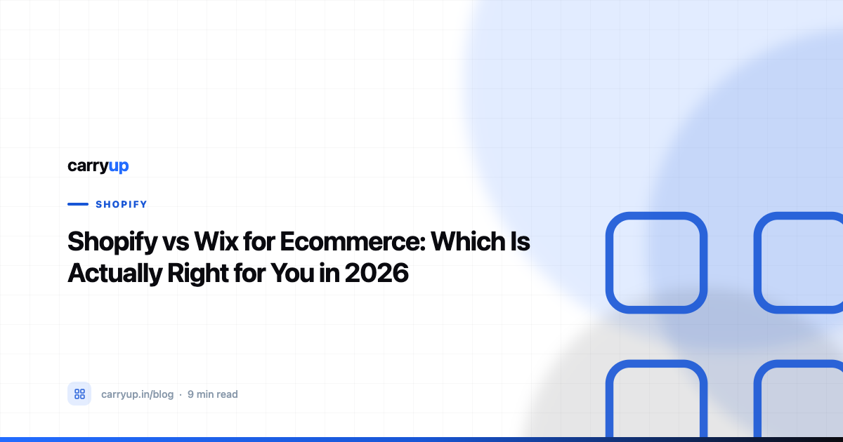 Shopify vs Wix for Ecommerce: Which Is Actually Right for You in 2026