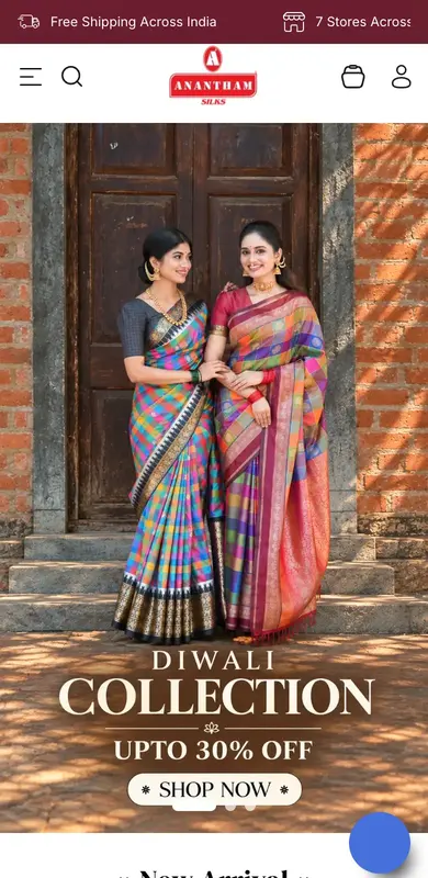 ananthamsilks.com on mobile
