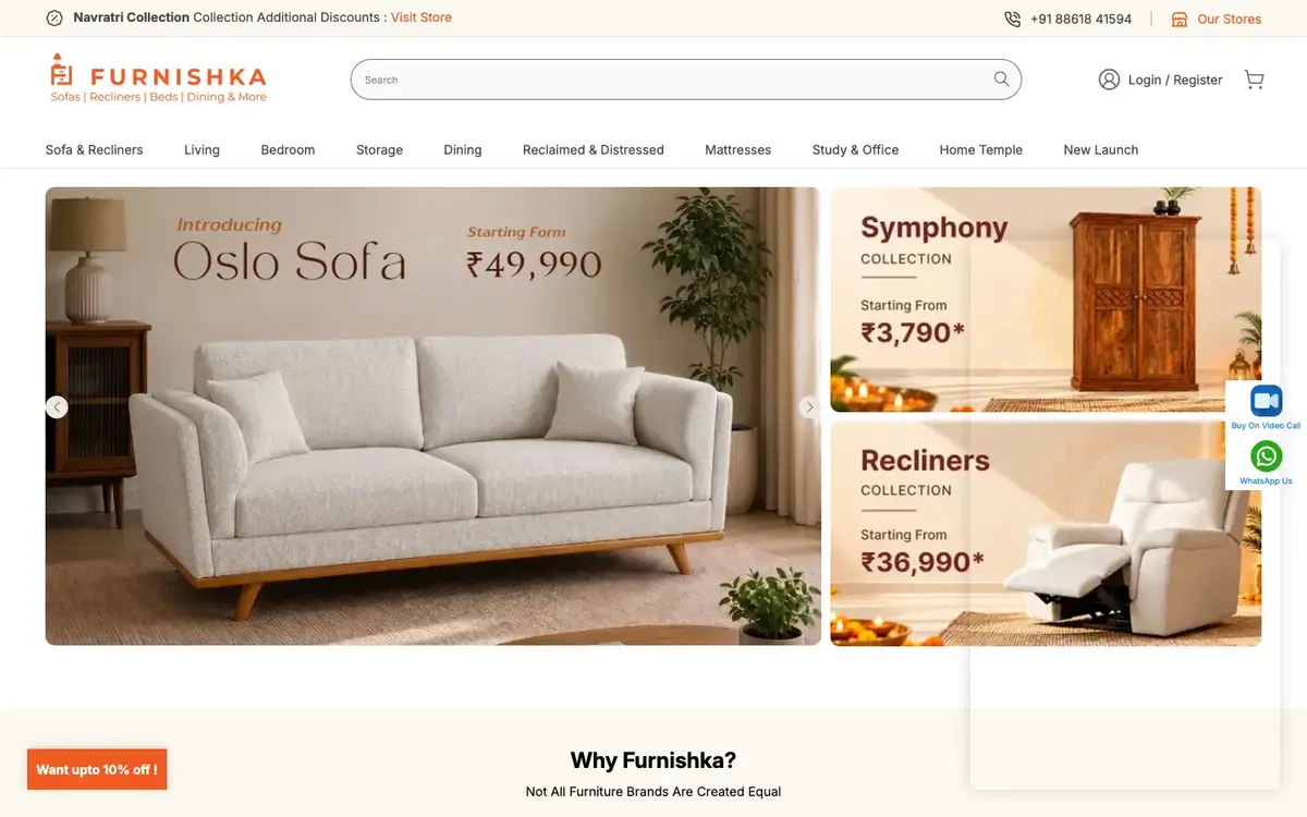 furnishka.com — live Shopify store