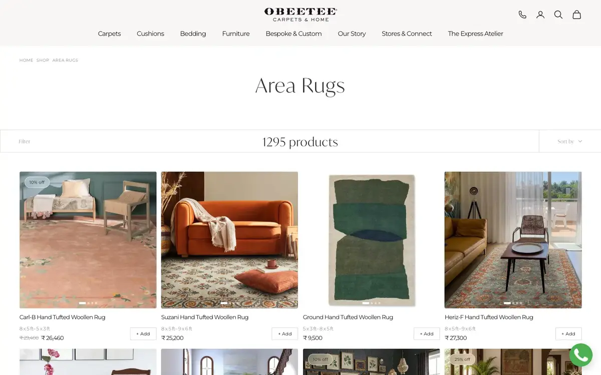 obeetee.in — live Shopify store