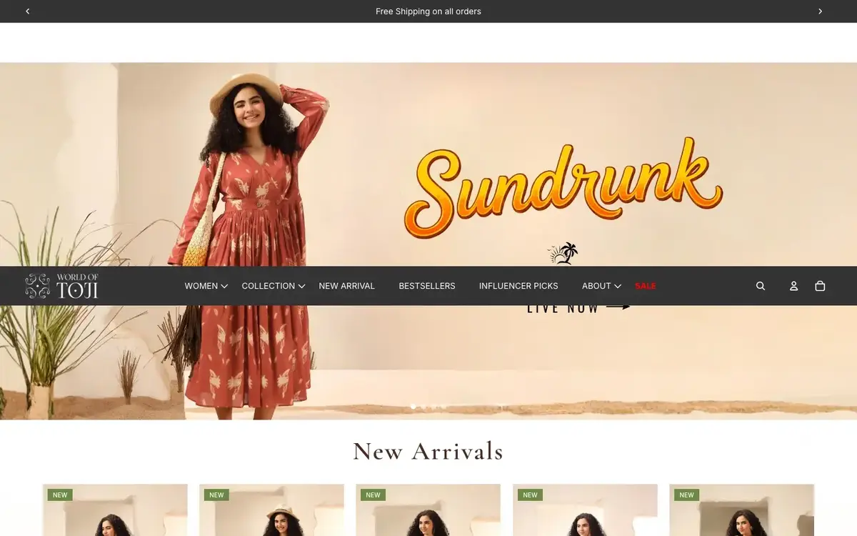 worldoftoji.com — live Shopify store